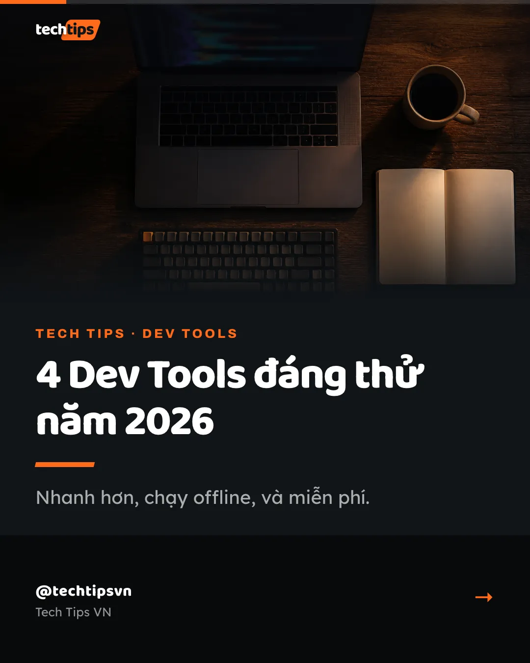 Slide bìa: 4 dev tool mình cài trong một ngày — và cái đầu tiên mình gỡ