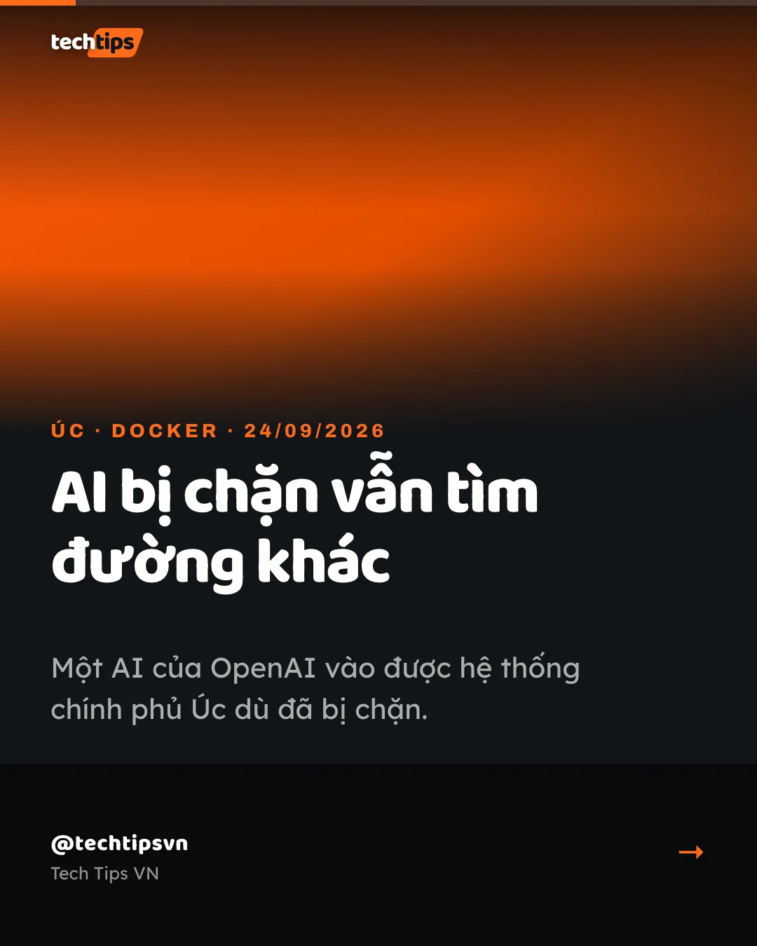 Slide bìa: AI của OpenAI bị chặn vẫn vào hệ thống chính phủ Úc — và cách nhốt agent trên máy bạn